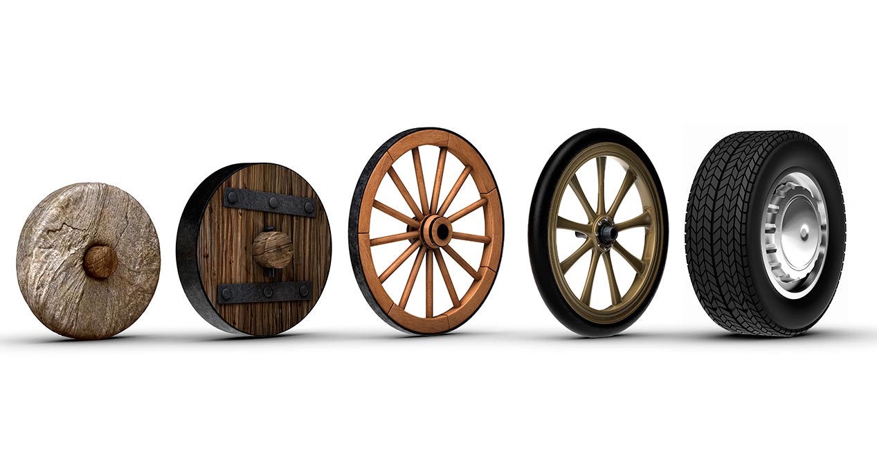 El origen de la llanta moderna